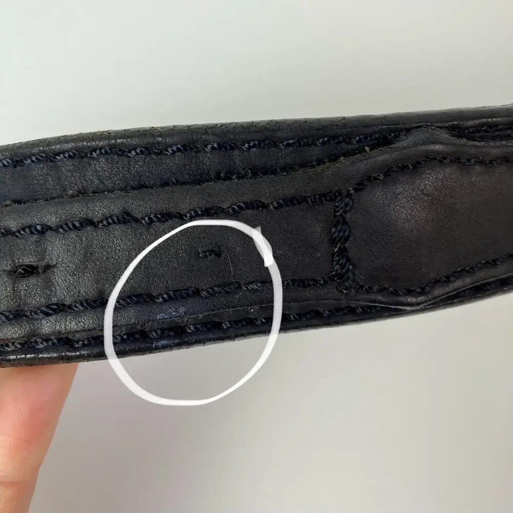 Duluth Trading Company Mens Size 46 Ranger Work Belt Black Leather Made USA
